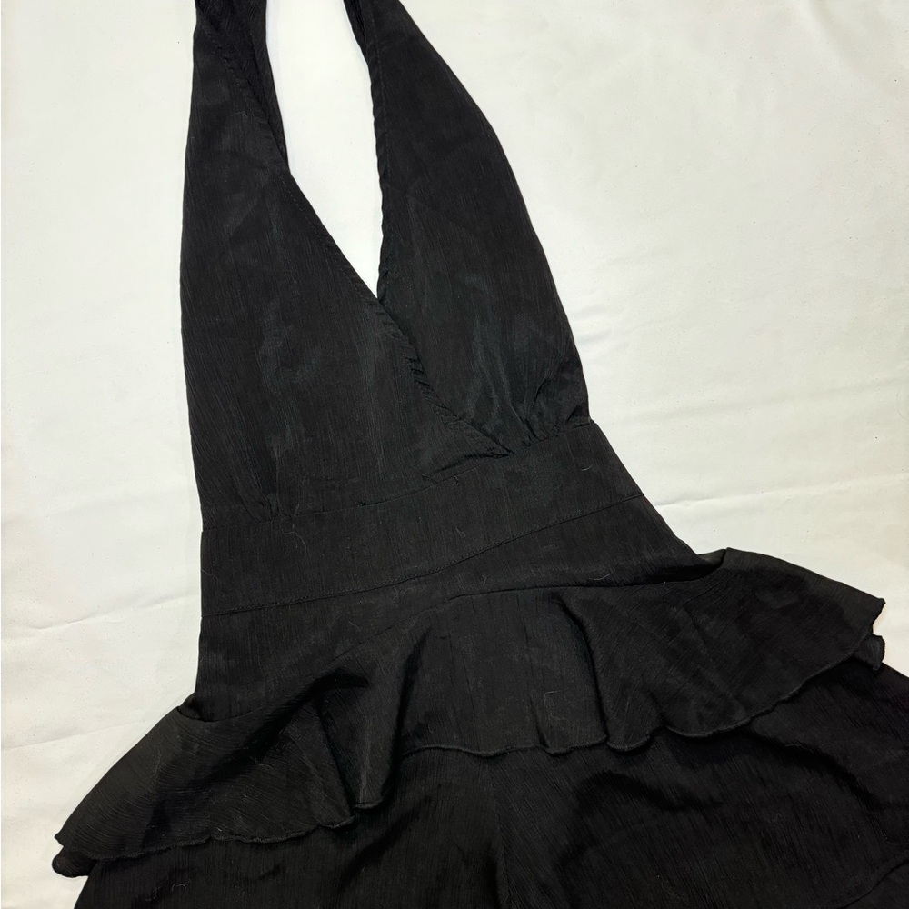 PLT Black Halter romper